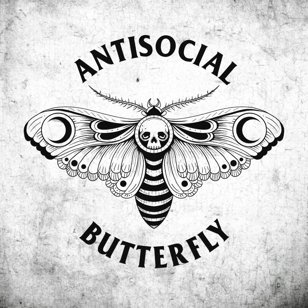 AntiSocial Butterfly White T-Shirt