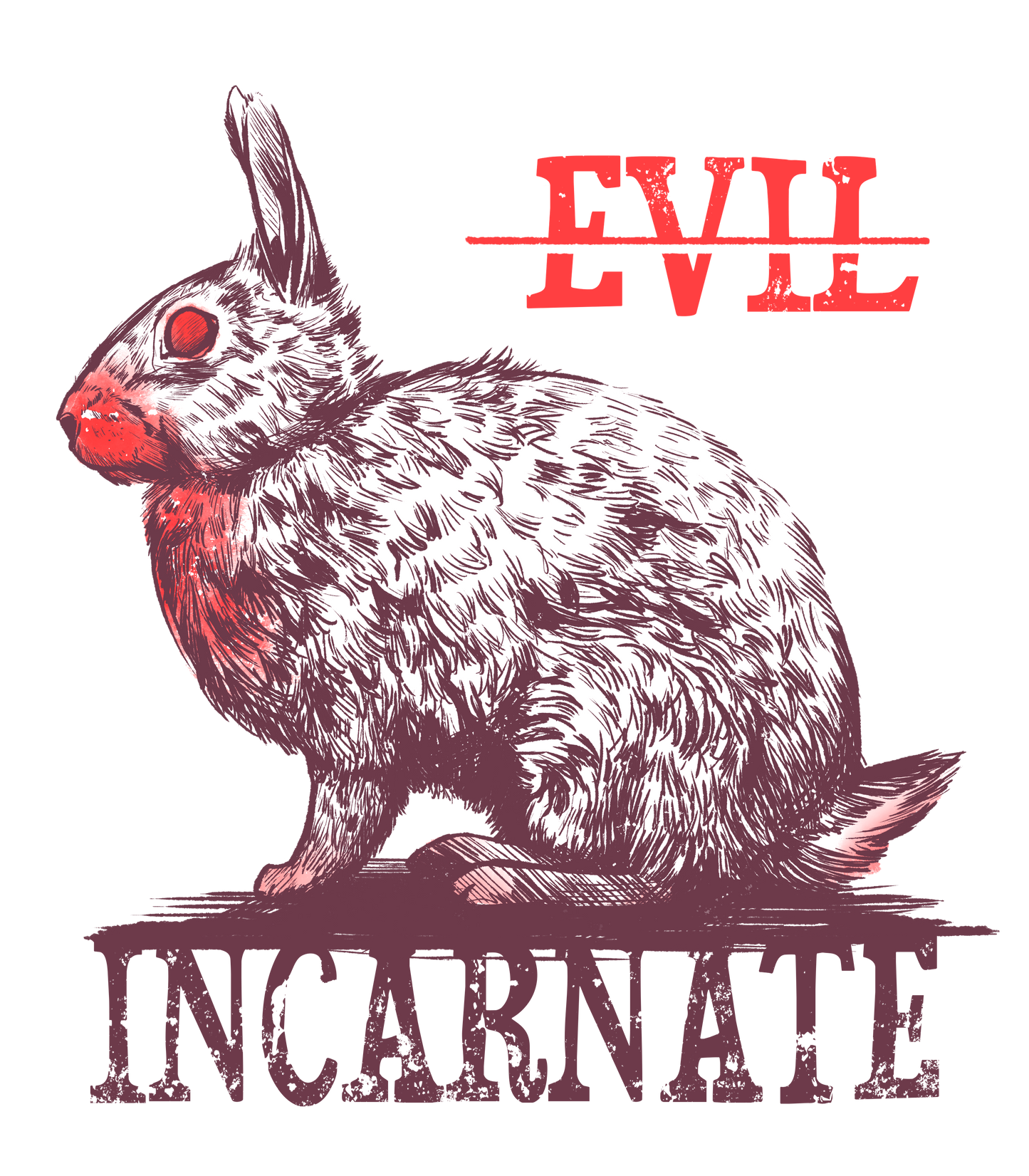 Evil Incarnate WHITE Long Sleeves